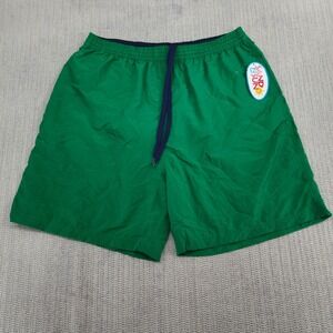 Vintage Sand N Sun Swim Trunks Shorts Mens Large Green Lined Pockets Y2K